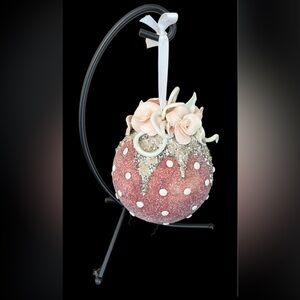 Large Handmade Decorative Ornament with Black Stand